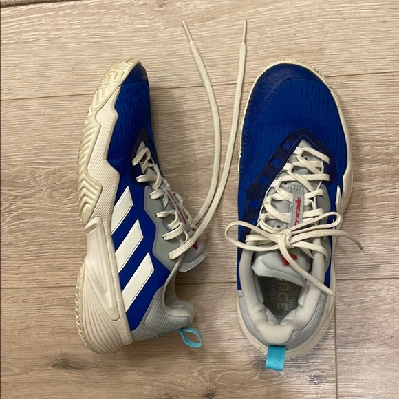 Adidas Women’s or Kids Blue Barricade tennis pickleball Shoes - Picture 5 of 8